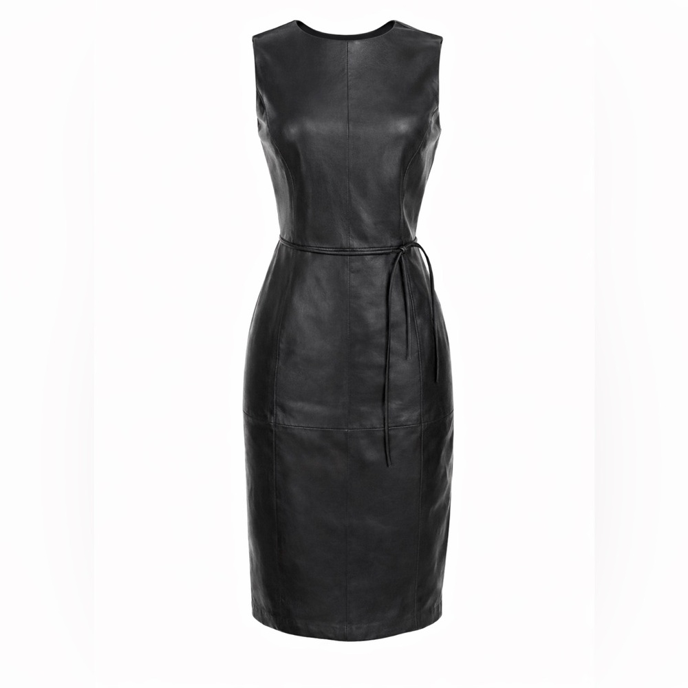 ANTONIO MELANI Black Leather Dress